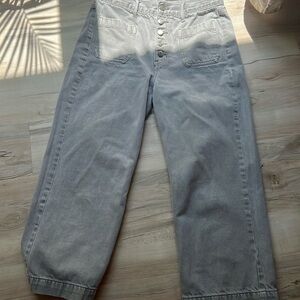 American eagle high rise /wide leg crop